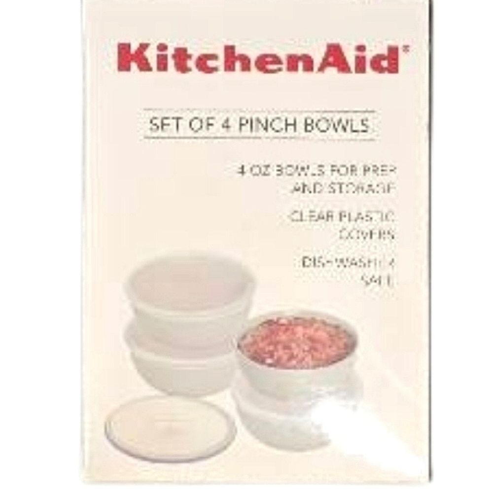 KitchenAid Set Of 4 Pinch Bowls- White